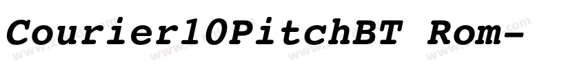 Courier10PitchBT Rom字体转换